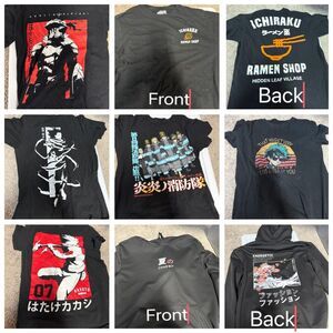 7 Shirts Hoodie Anime Naruto Mens S M